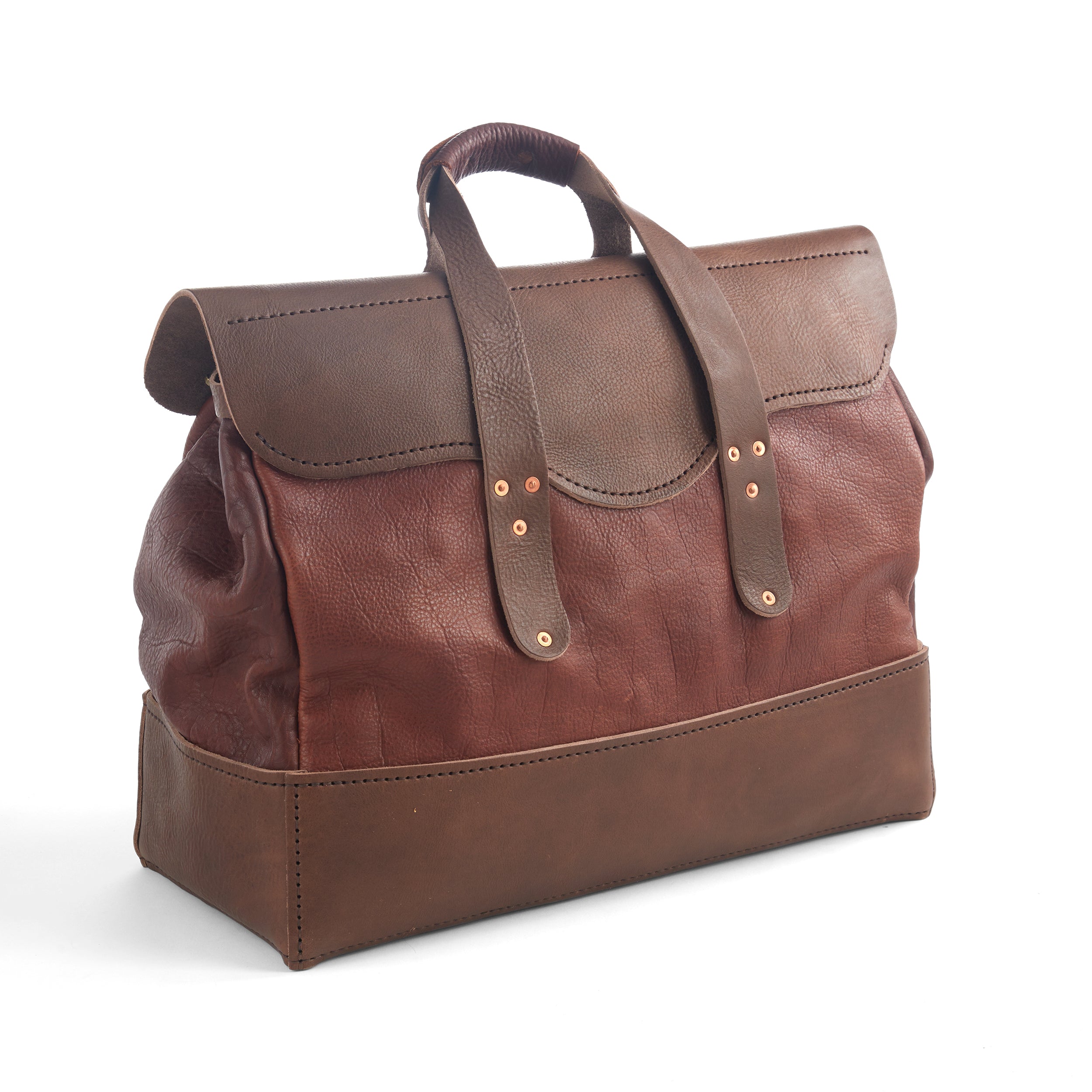 Tandy Leather Bison kit sac voyage cuir marron niveau 3