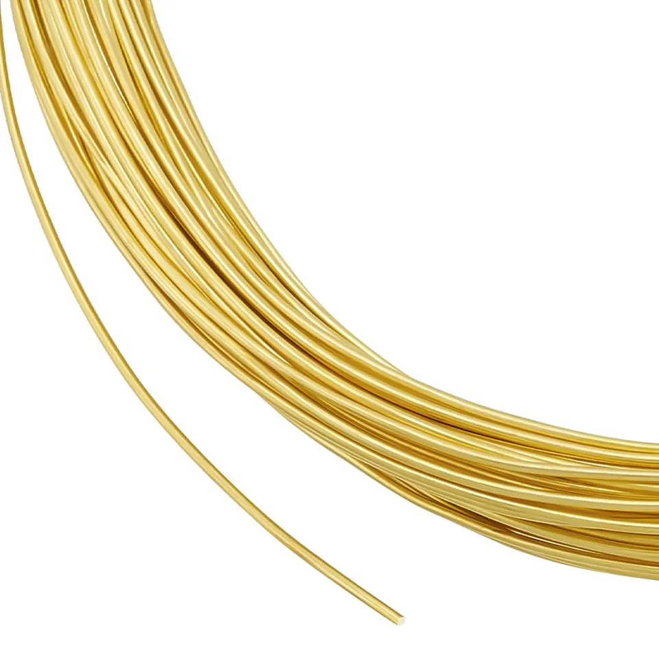 BENECREAT Fil laiton bijoux or 0,8mm 20m