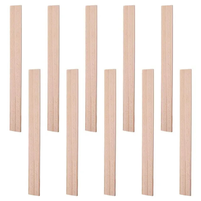 BENECREAT Lattes bois pin 400x10mm lot 10 brut