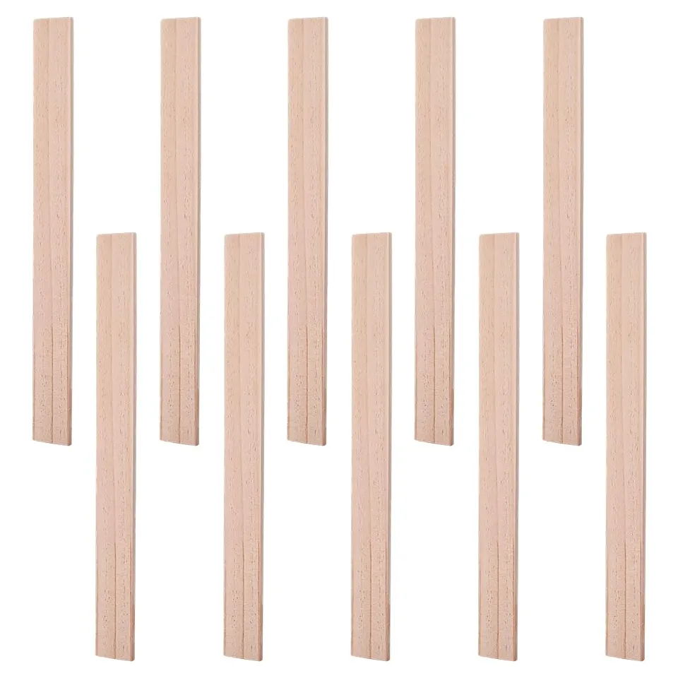 BENECREAT Lattes bois pin 400x10mm lot 10 brut