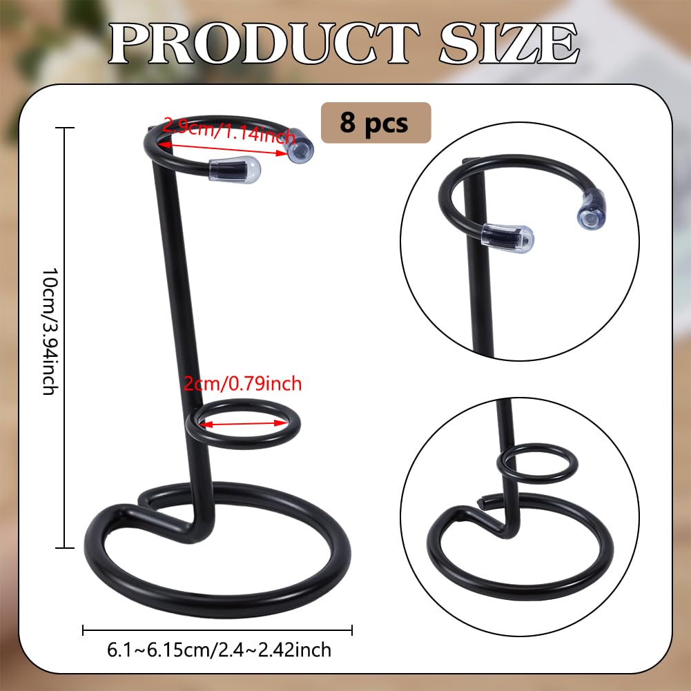 BENECREAT support sceptre cristal fer noir 20/29mm 8 pcs