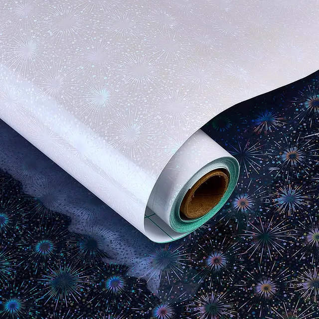 BENECREAT autocollant holographique 5m feux d'artifice