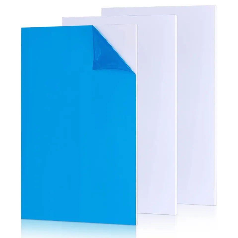 BENECREAT feuille plastique ABS blanche 300x200mm 3mm lot 3