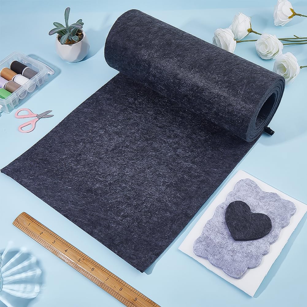 BENECREAT rouleau feutre gris foncé 200x30cm 5mm souple
