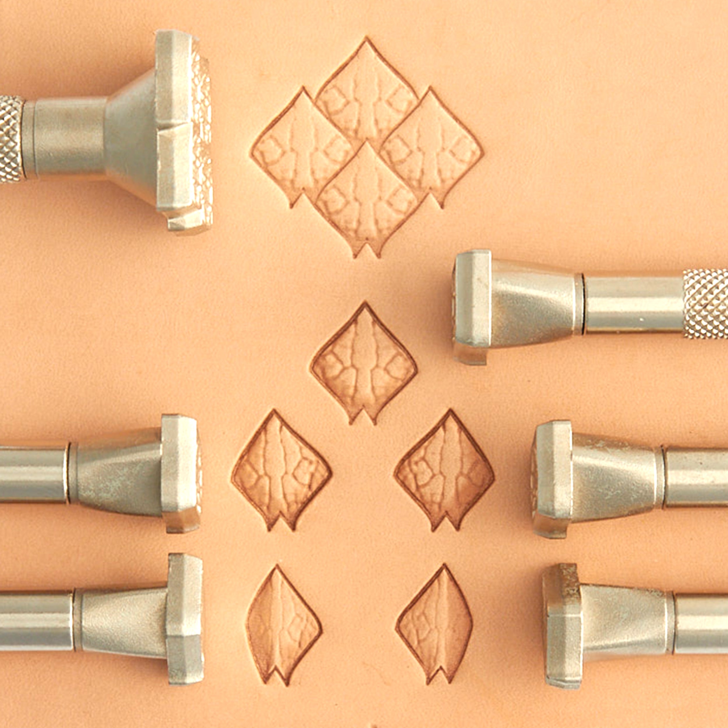 Craftool jeu 6 timbres rotatifs écailles de dragon cuir