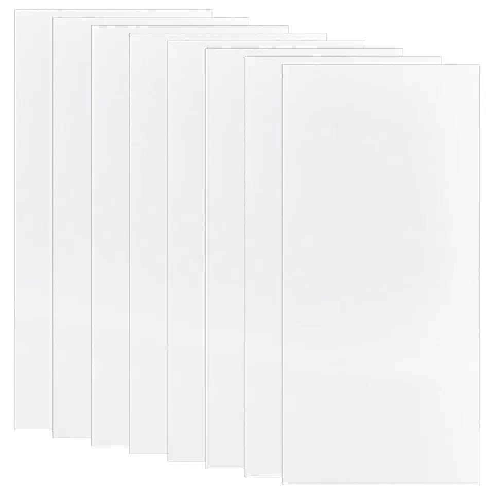 BENECREAT feuilles mousse PVC blanc 40x20cm 2mm 8pcs