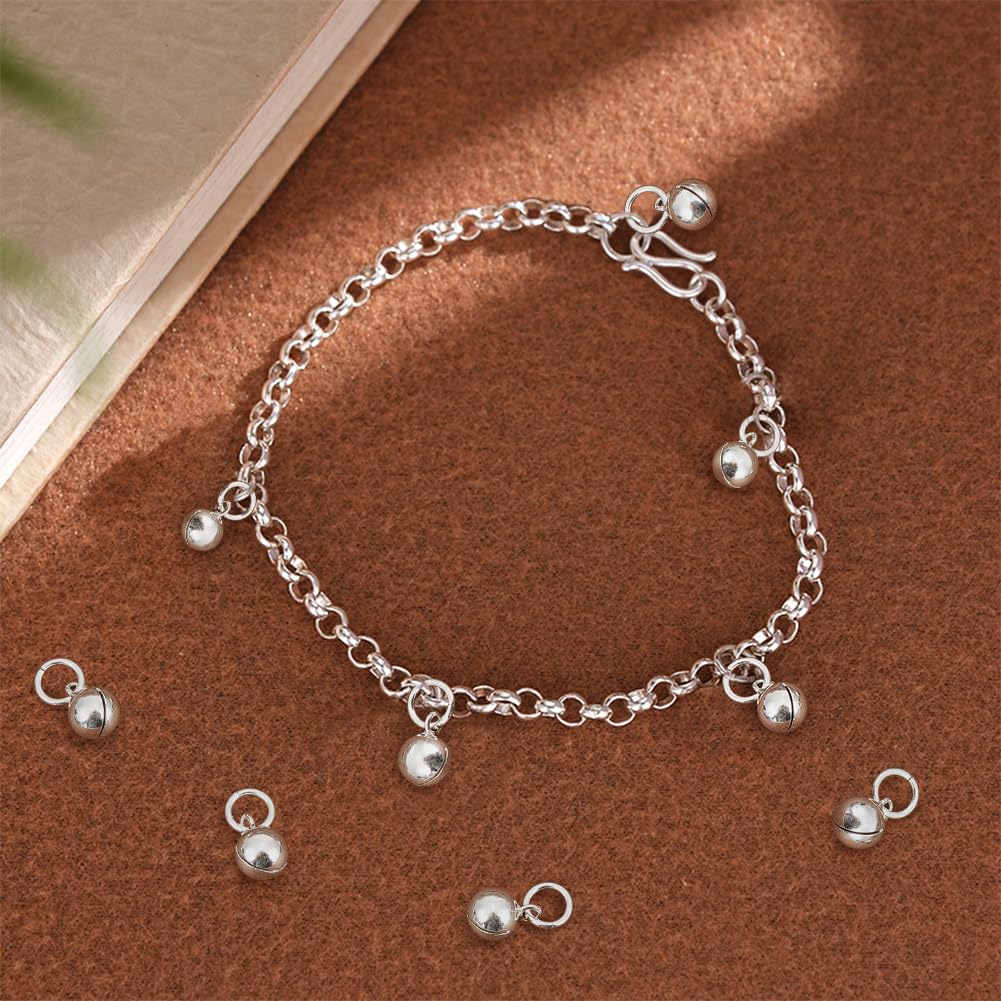 BENECREAT breloques cloche argent 925 8,8 mm x5 Noël