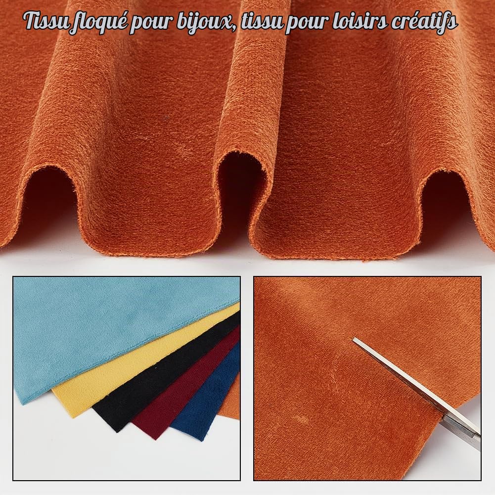 BENECREAT tissu velours double face 29x20 cm 12 feuilles