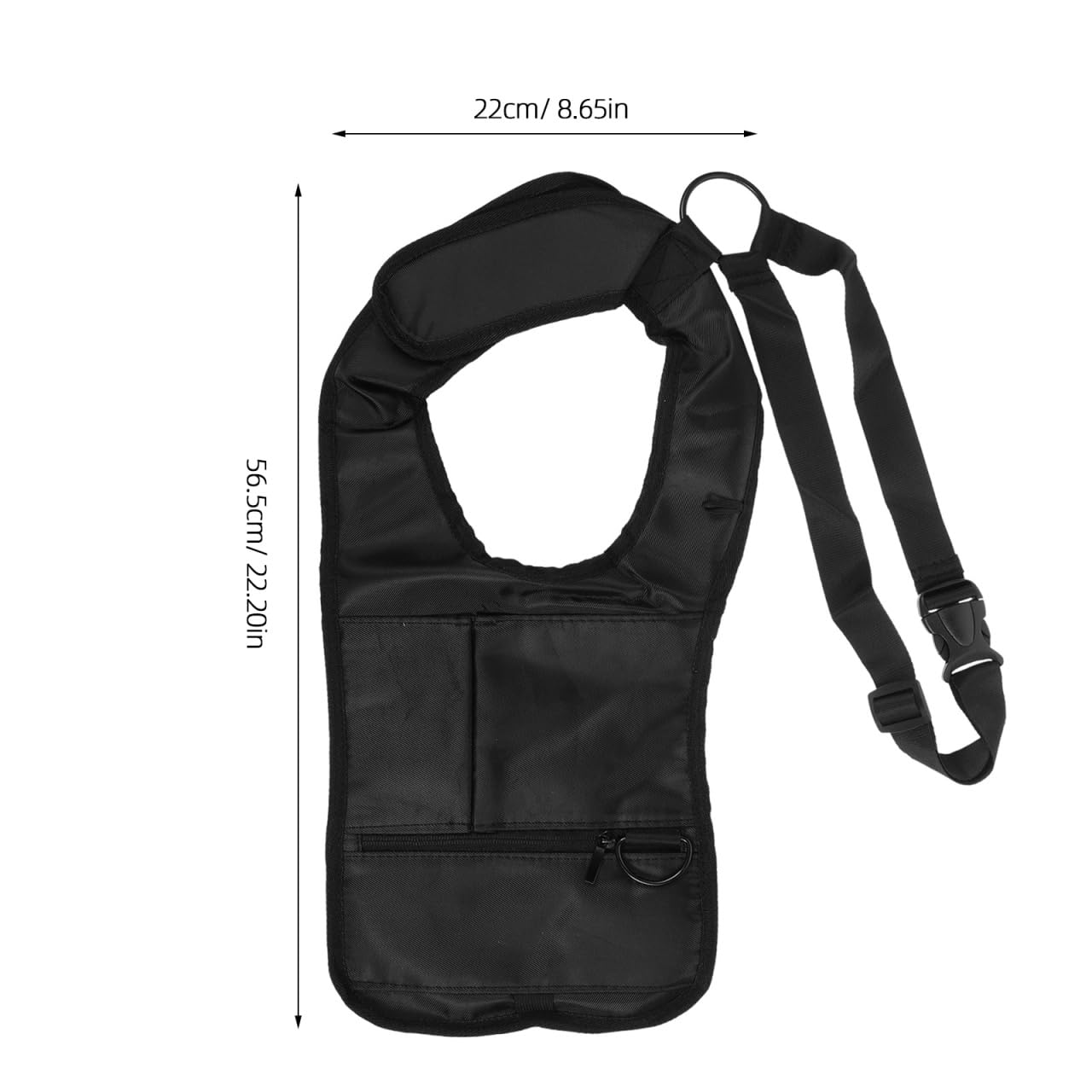 ROSENICE Sac Bandoulière Homme Nylon Noir Caché