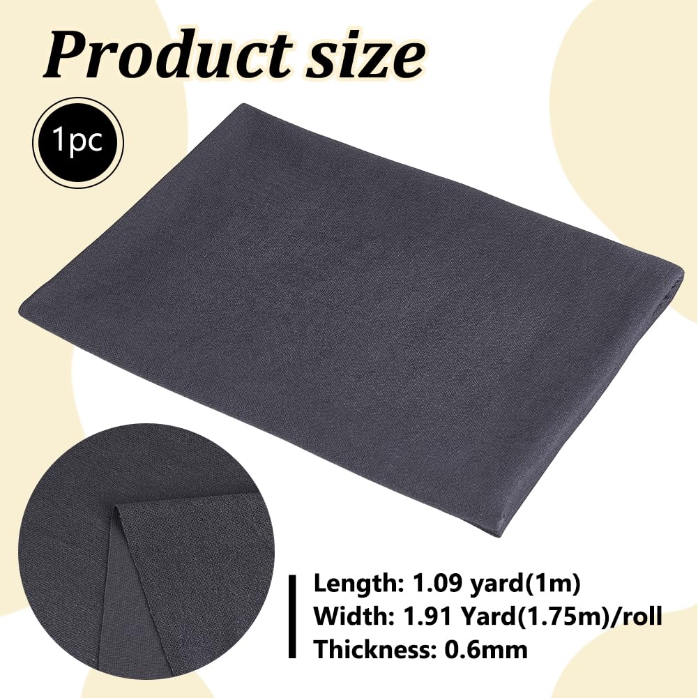 BENECREAT Tissu Grille Haut-Parleur Polyester Gris 175x100cm