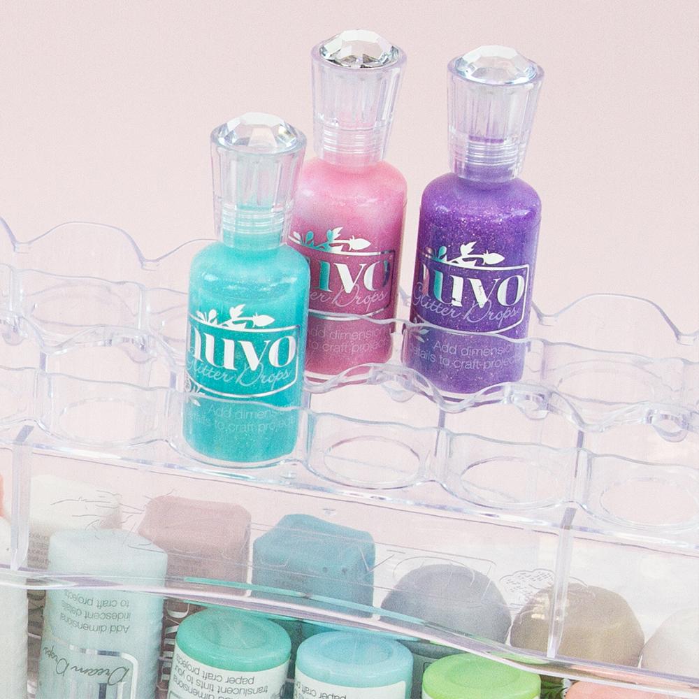 Nuvo Stackable Drop Storage Rangement Acrylique 15 Flacons
