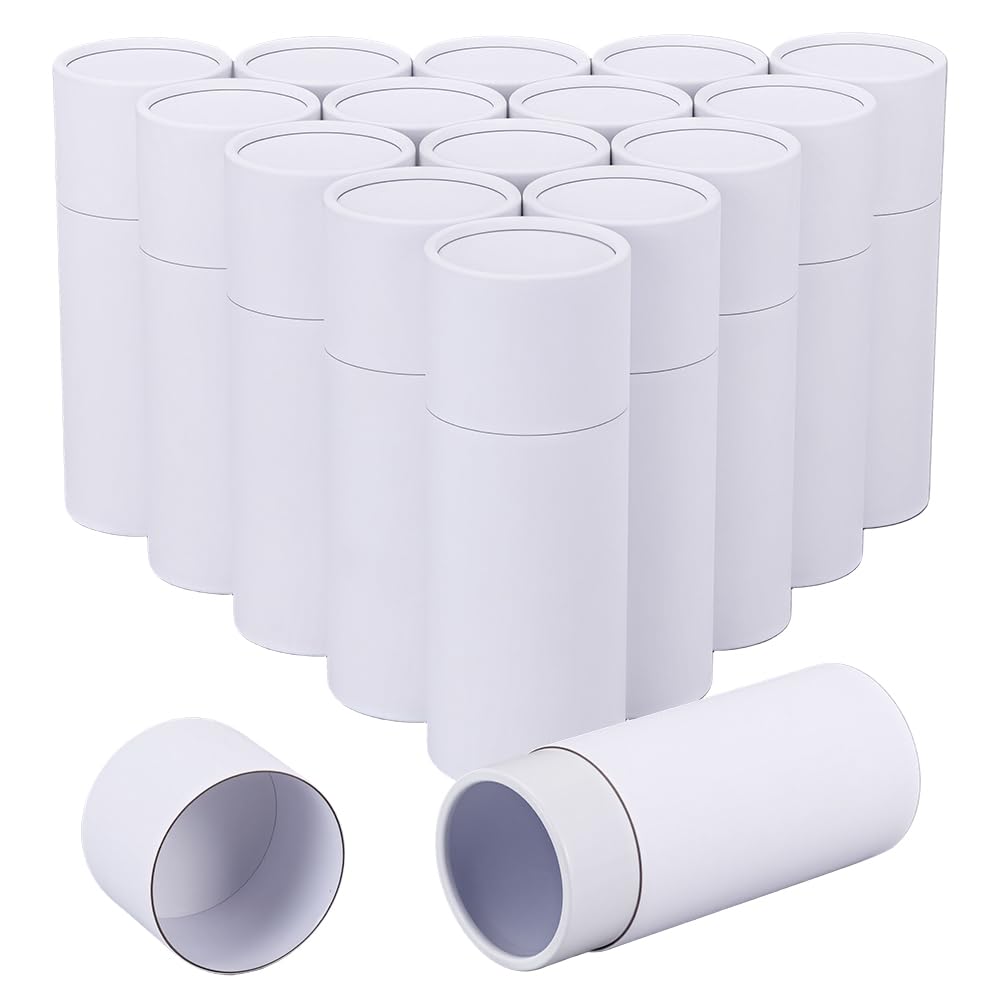 BENECREAT Tubes Carton Kraft Noir 100ml Lot 20 Couvercle