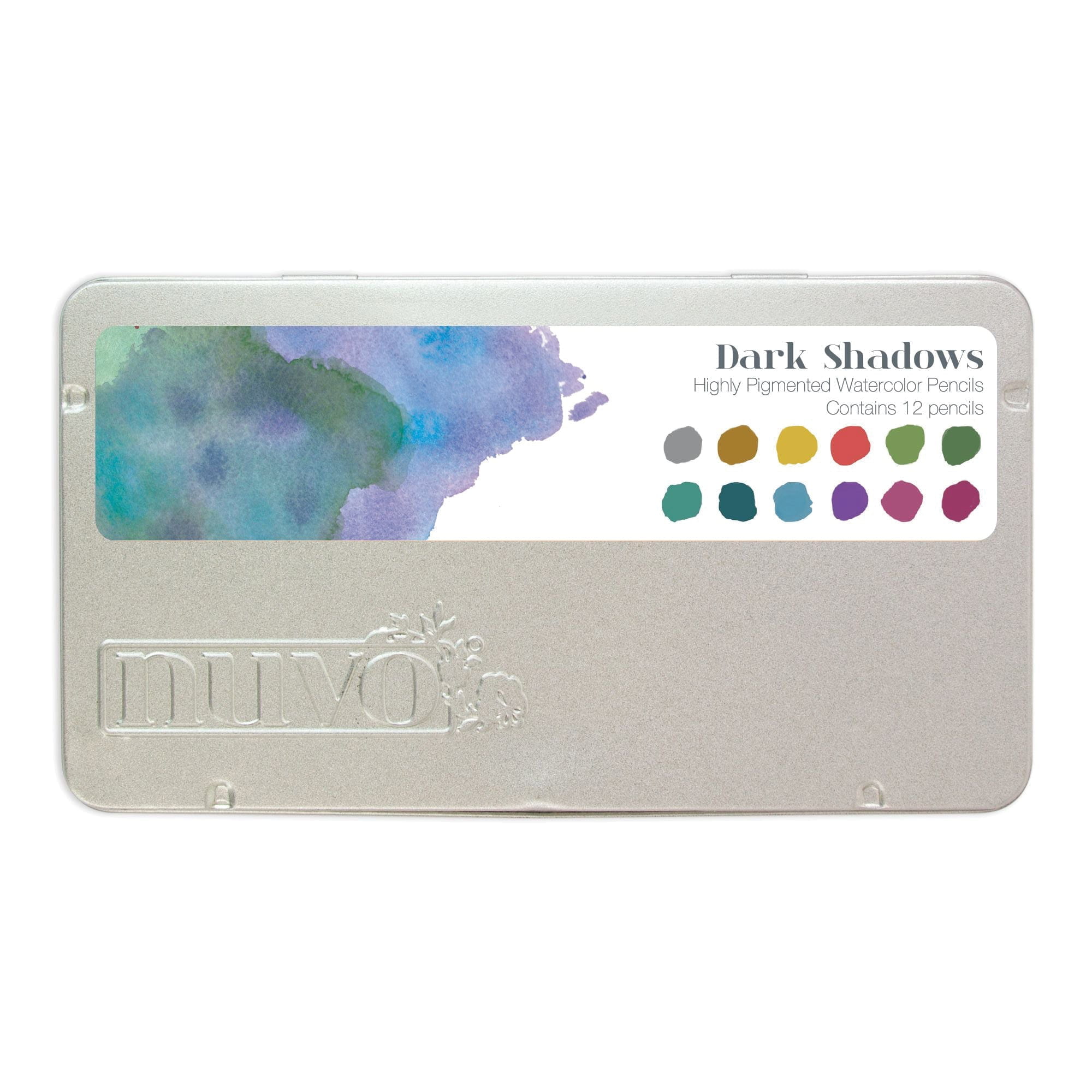 Nuvo Watercolor Pencils Dark Shadows crayons aquarelle 12pcs