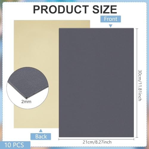 BENECREAT Rouleau Mousse EVA Gris 210x300 mm 2 mm