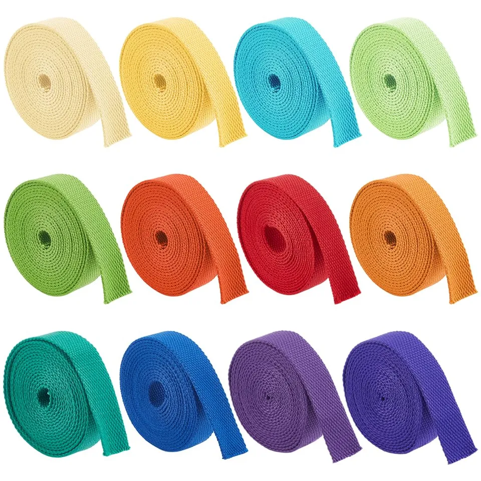 BENECREAT Sangle Polycoton 25 mm 36 m 12 Couleurs Vives