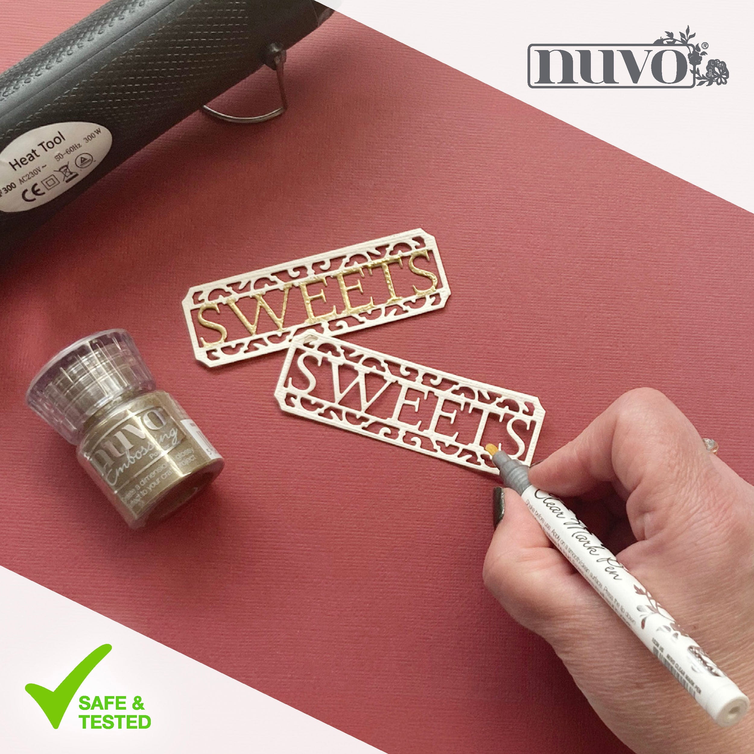 Nuvo Clear Mark 103N stylo embossage pointe fine