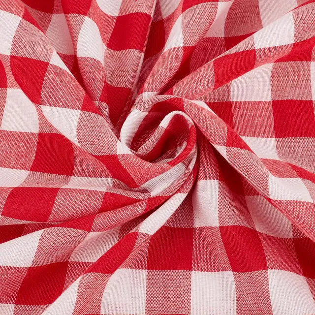 BENECREAT Tissu Vichy Carreaux Rouge Tartan 150x300cm