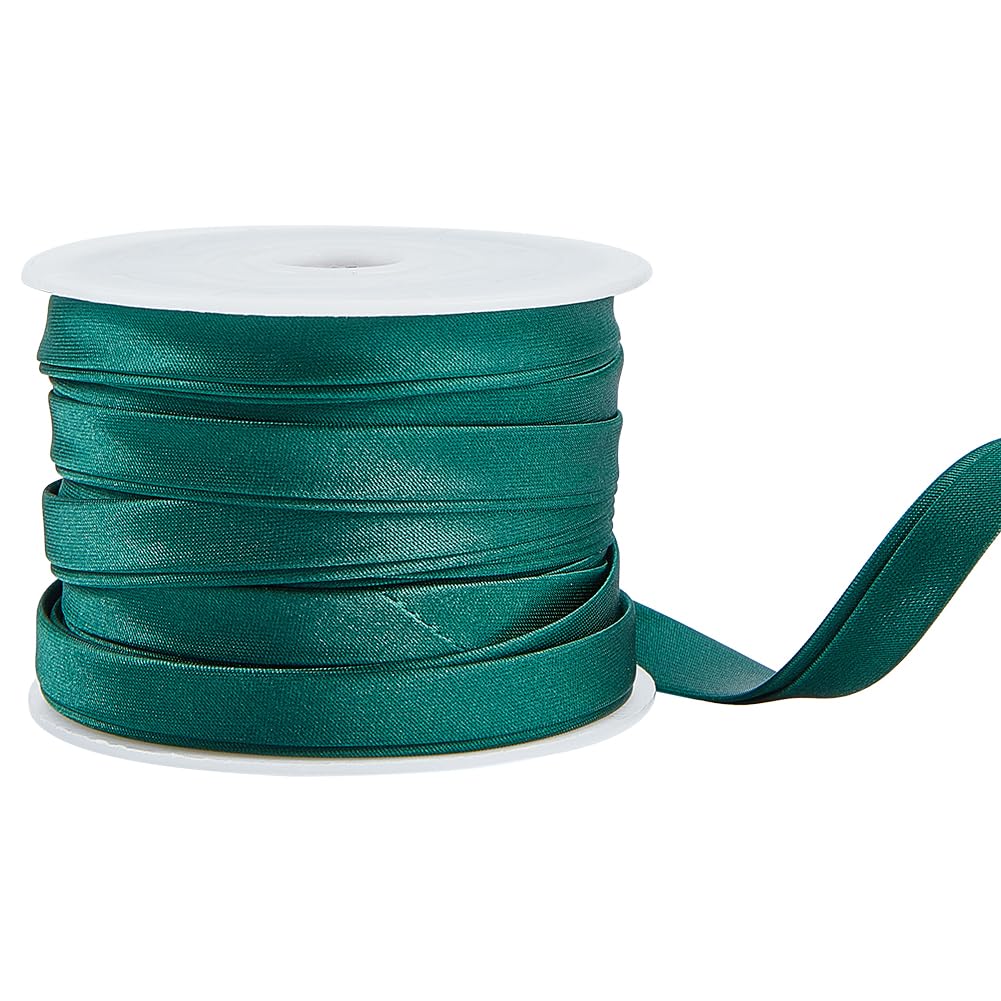 BENECREAT ruban biais satin brun coco 10 mm x 12,5 m