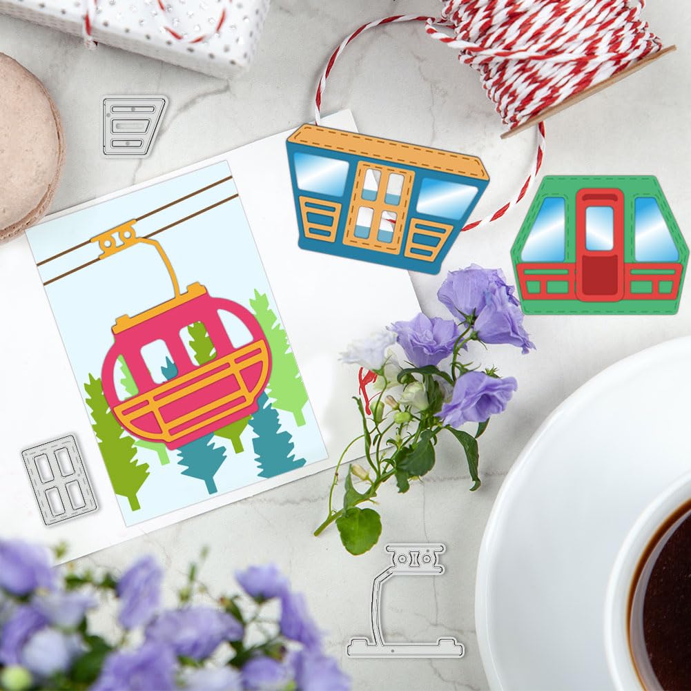 BENECREAT Dies Téléphérique 13,7 cm Scrapbooking