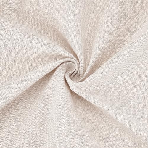 BENECREAT Toile Lin Poterie Beige 2 Pcs 161 cm