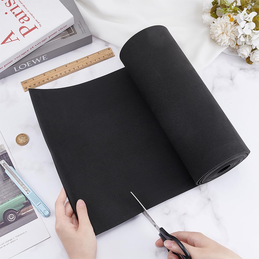 BENECREAT Mousse EVA Noire Rouleau 300x30cm 4mm Cosplay