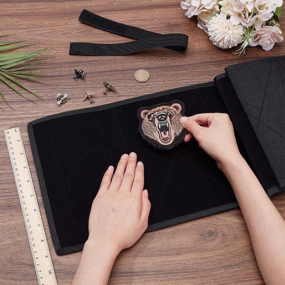 BENECREAT Panneau Tactique Pliable porte-patchs noir velcro