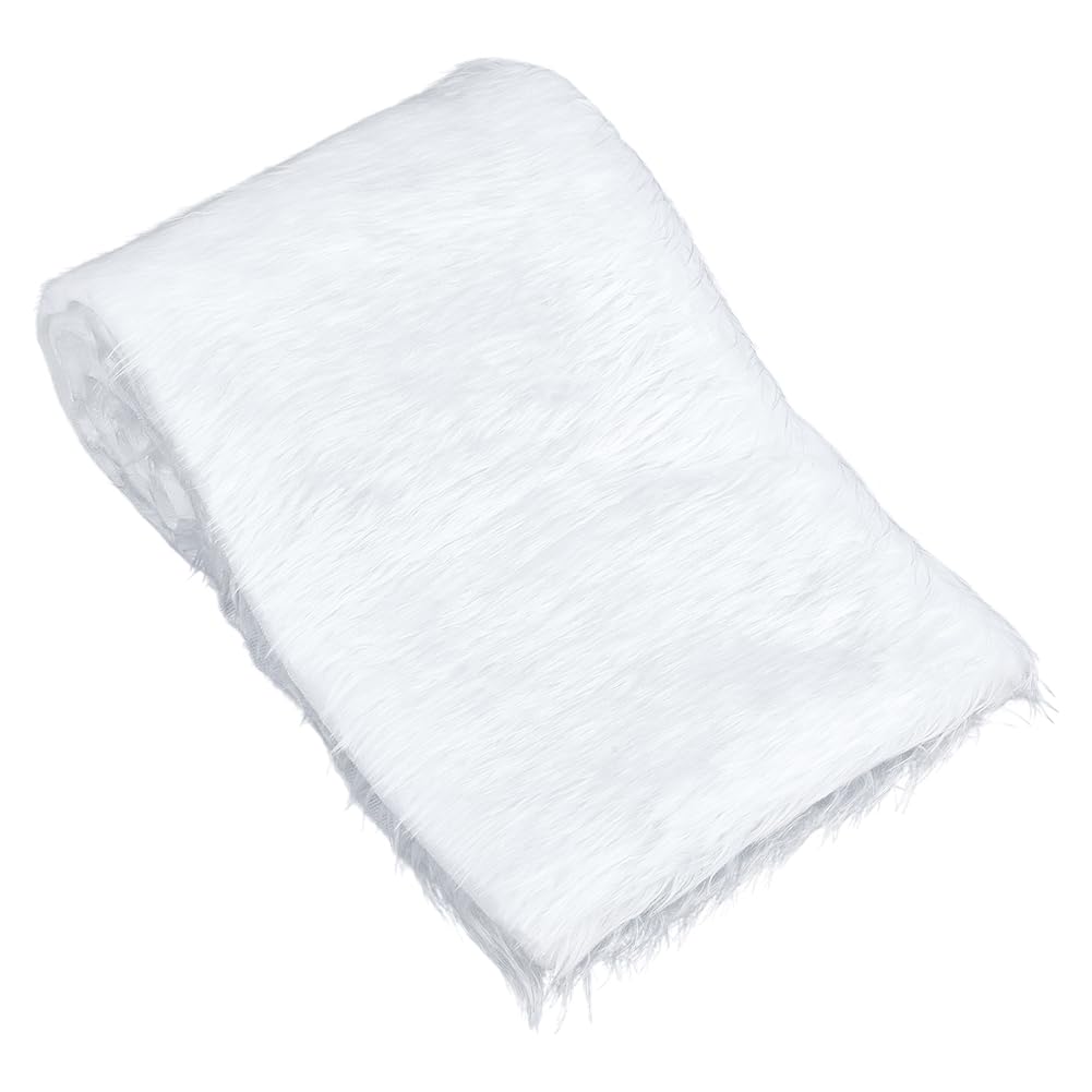 BENECREAT tissu fausse fourrure noir 0,46 x 1,6 m