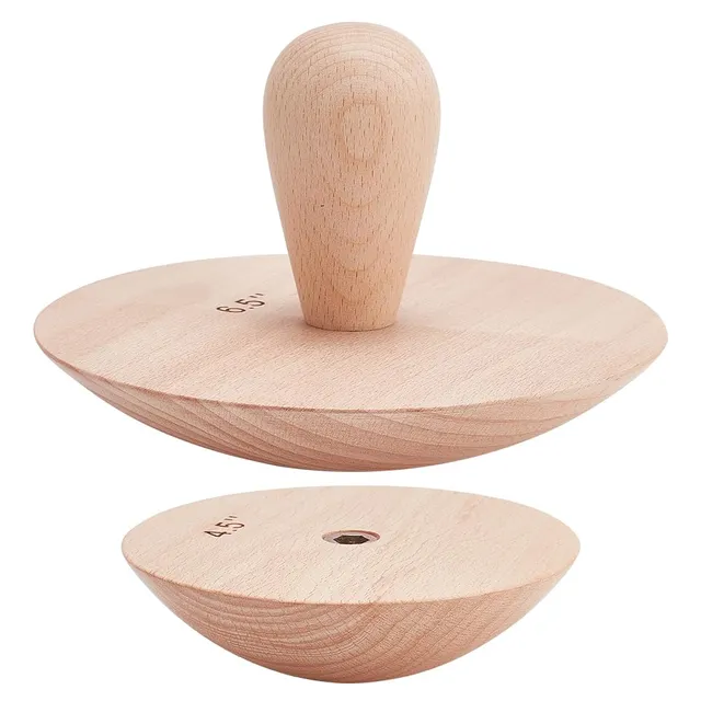 BENECREAT Moules Poterie Bois Lot 2 pour Bols 11,5/16,4 cm