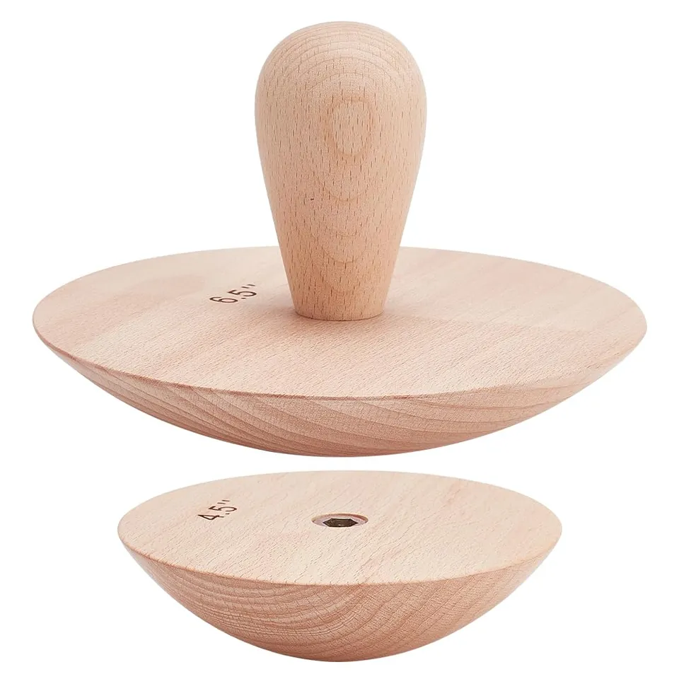 BENECREAT Moules Poterie Bois Lot 2 pour Bols 11,5/16,4 cm