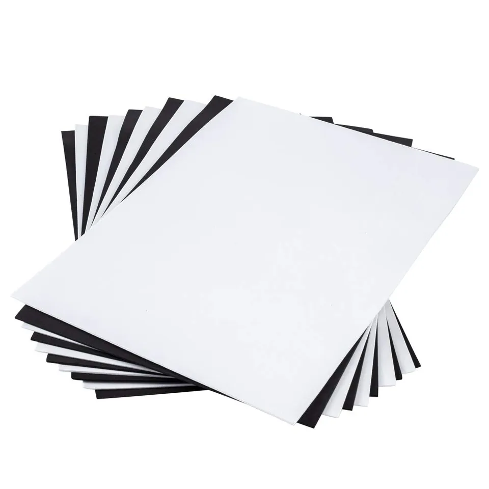 BENECREAT Feuilles Mousse EVA Noir Blanc A4 20 pcs 2 mm