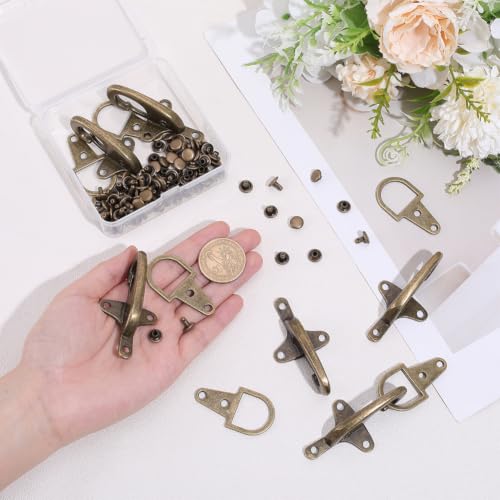 BENECREAT Fermoirs Manteau Boucle Bronze 95 mm 6 Pcs