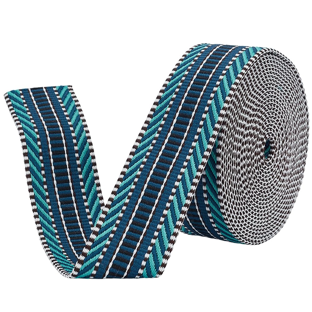 BENECREAT Sangle Jacquard Polyester 4,57m 38mm Violet Foncé
