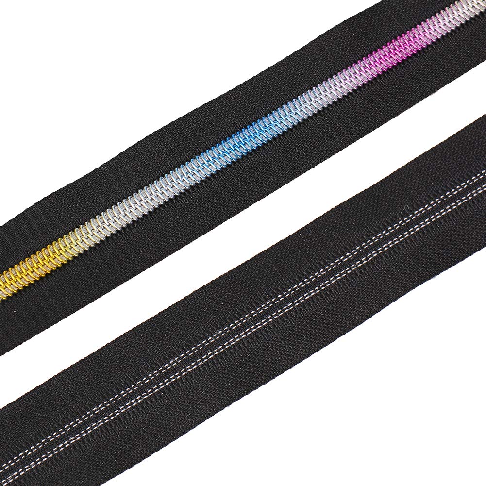 BENECREAT Fermeture Éclair Nylon Noire 9,1 m #5 Dents