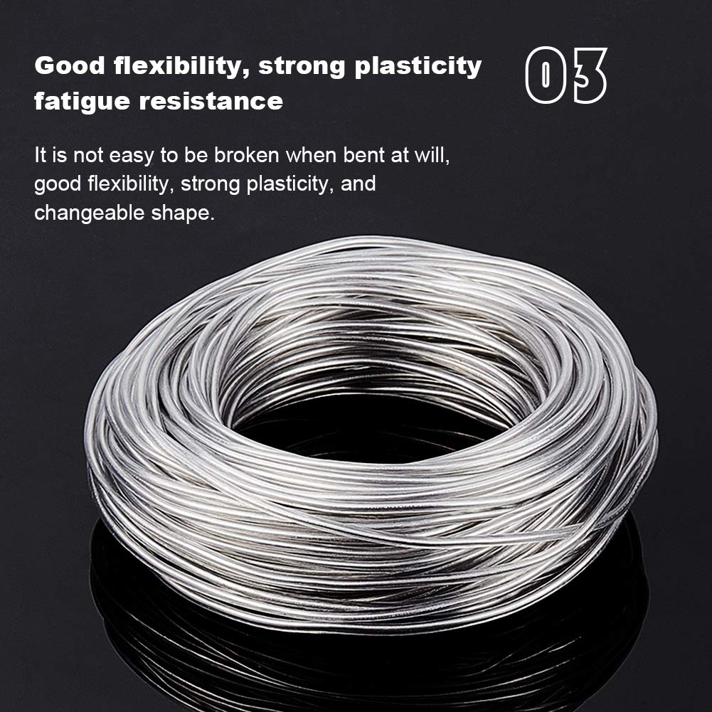BENECREAT Fil Aluminium 3 mm Habillage 30 m Transparent