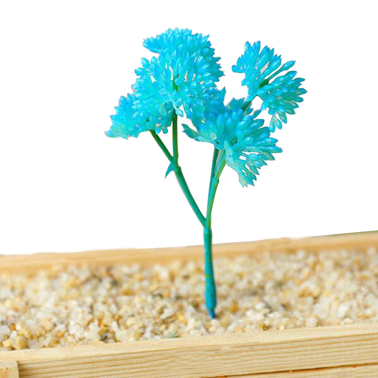 Cayway plantes succulentes artificielles Style 11 bleu 21 pcs
