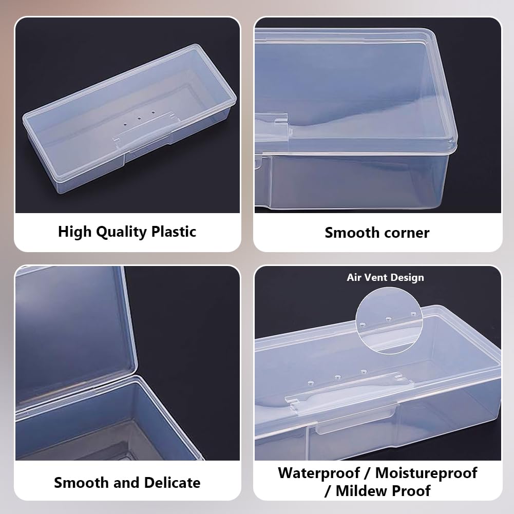 BENECREAT Boîtes rangement transparentes 19,2cm 10 pcs