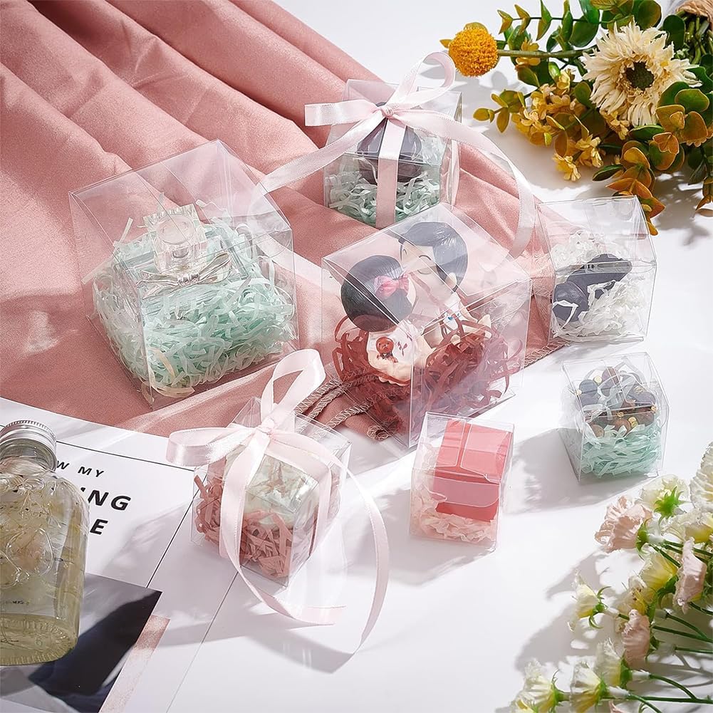 BENECREAT Boîte Plastique Transparente 6x6x6cm 120pcs Cube