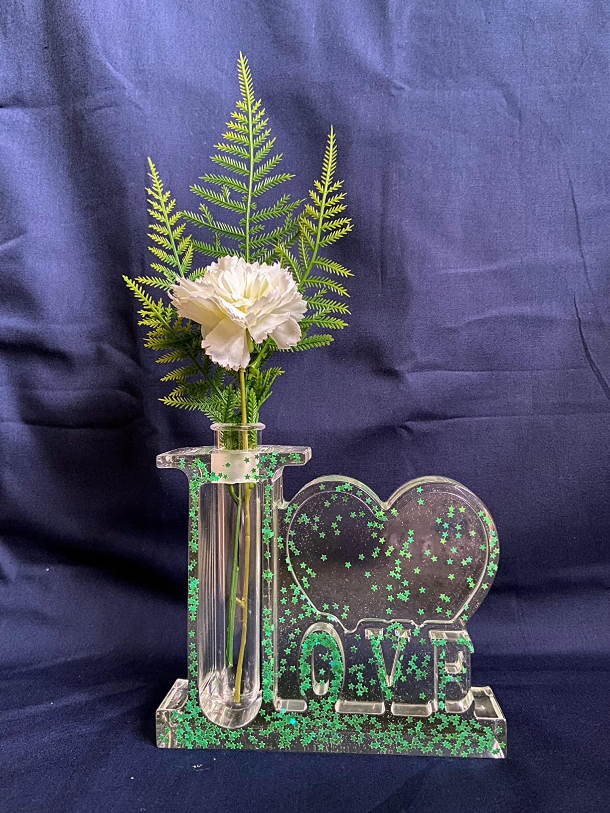Cayway Moule Résine Vase Cadre Photo 13,6 cm + 3 Tubes
