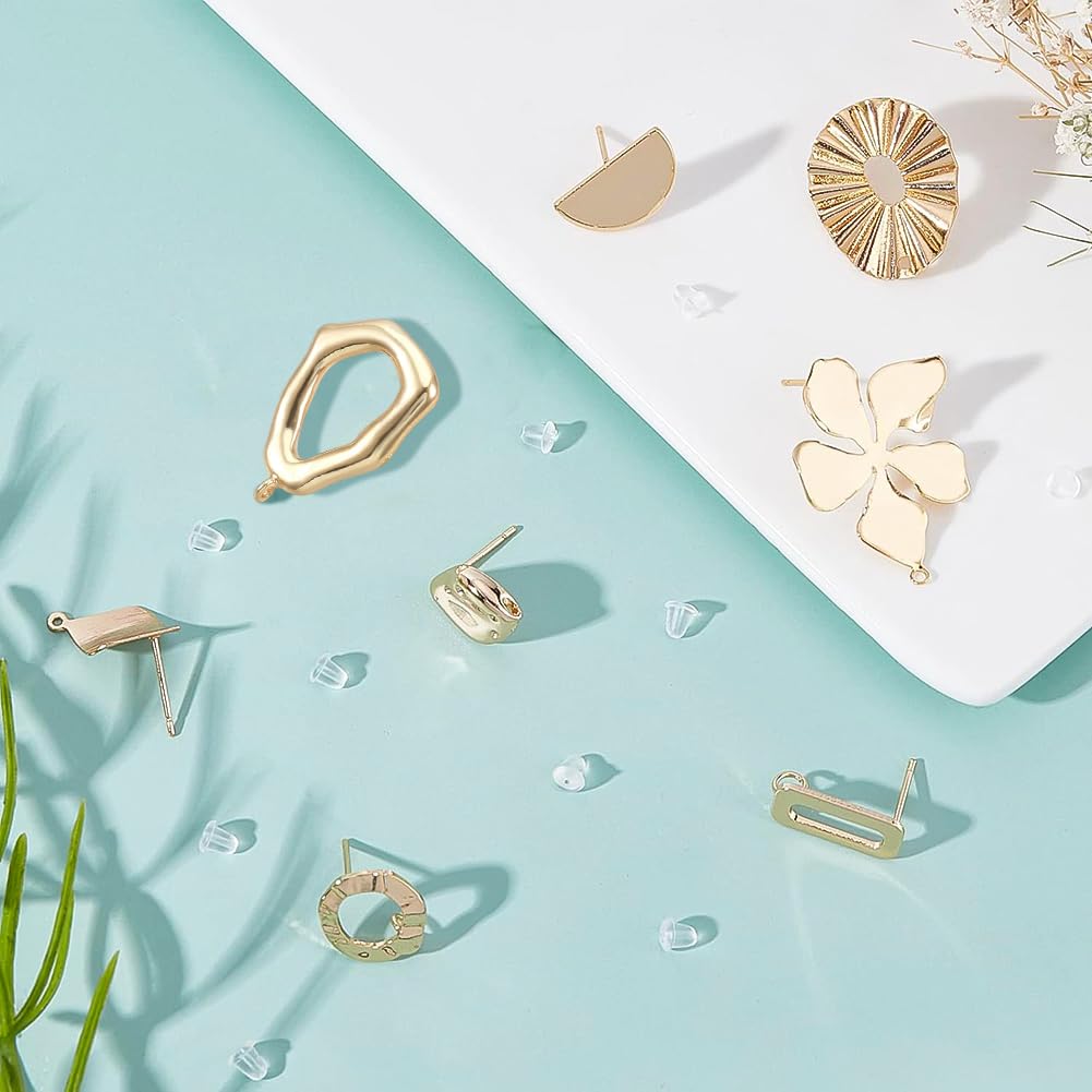 BENECREAT clous boucles d'oreilles plaqué or 18K 16 paires