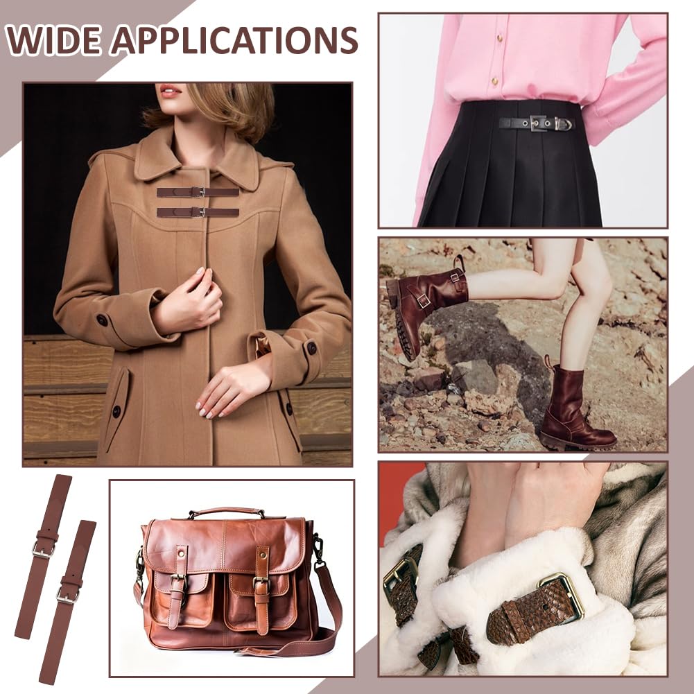 BENECREAT fermoir toggle cuir PU camel 8 pcs manteau