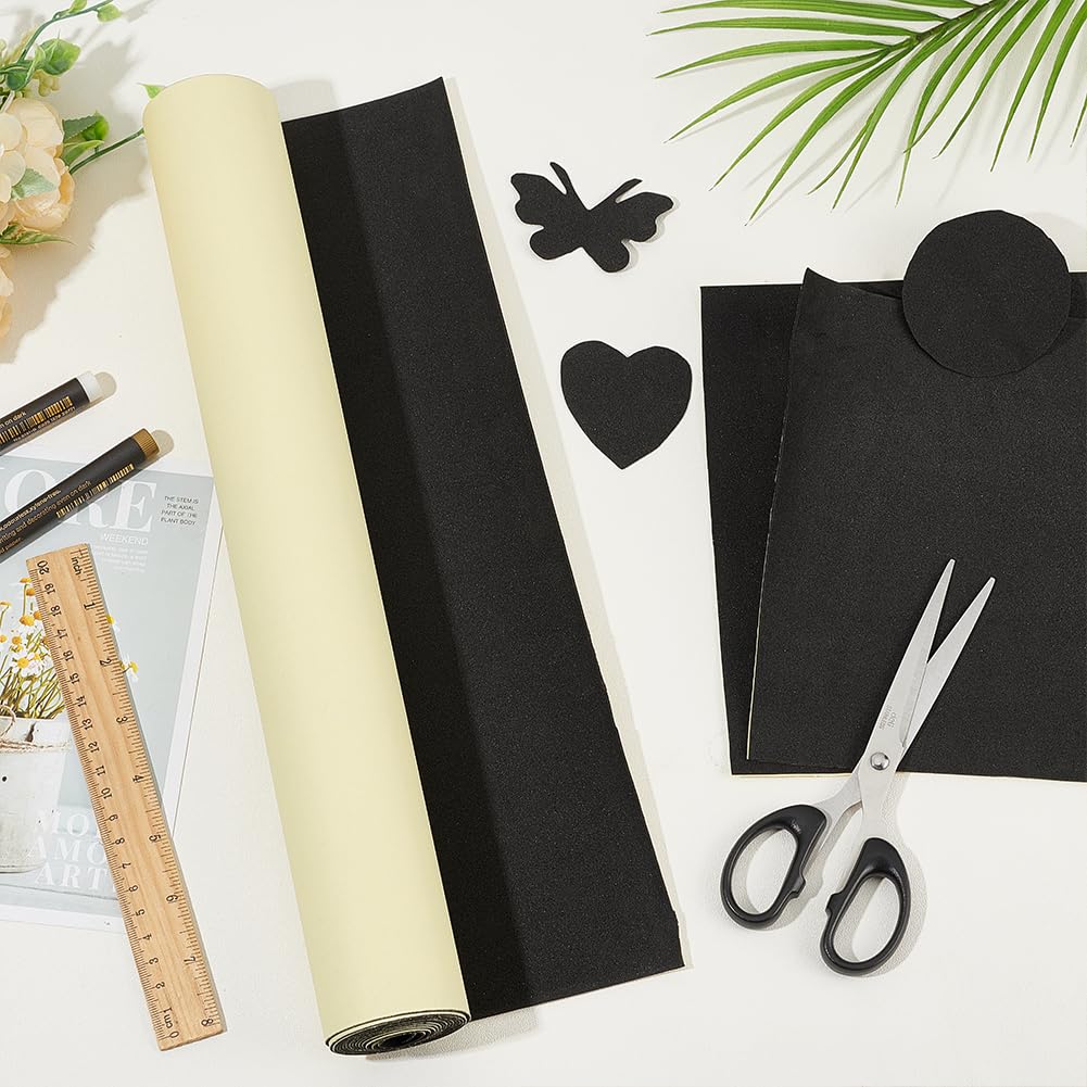 BENECREAT mousse EVA autocollante noire 2m x 40cm 2mm