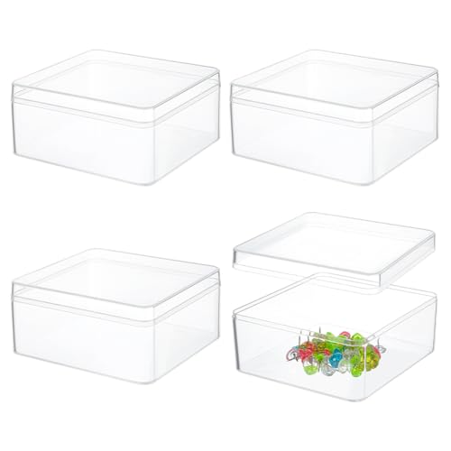 BENECREAT Boîtes acrylique transparentes 12cm x4