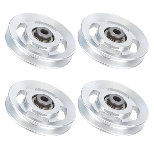 BENECREAT roue poulie alu gym 88mm trou 10mm lot 4 100kg