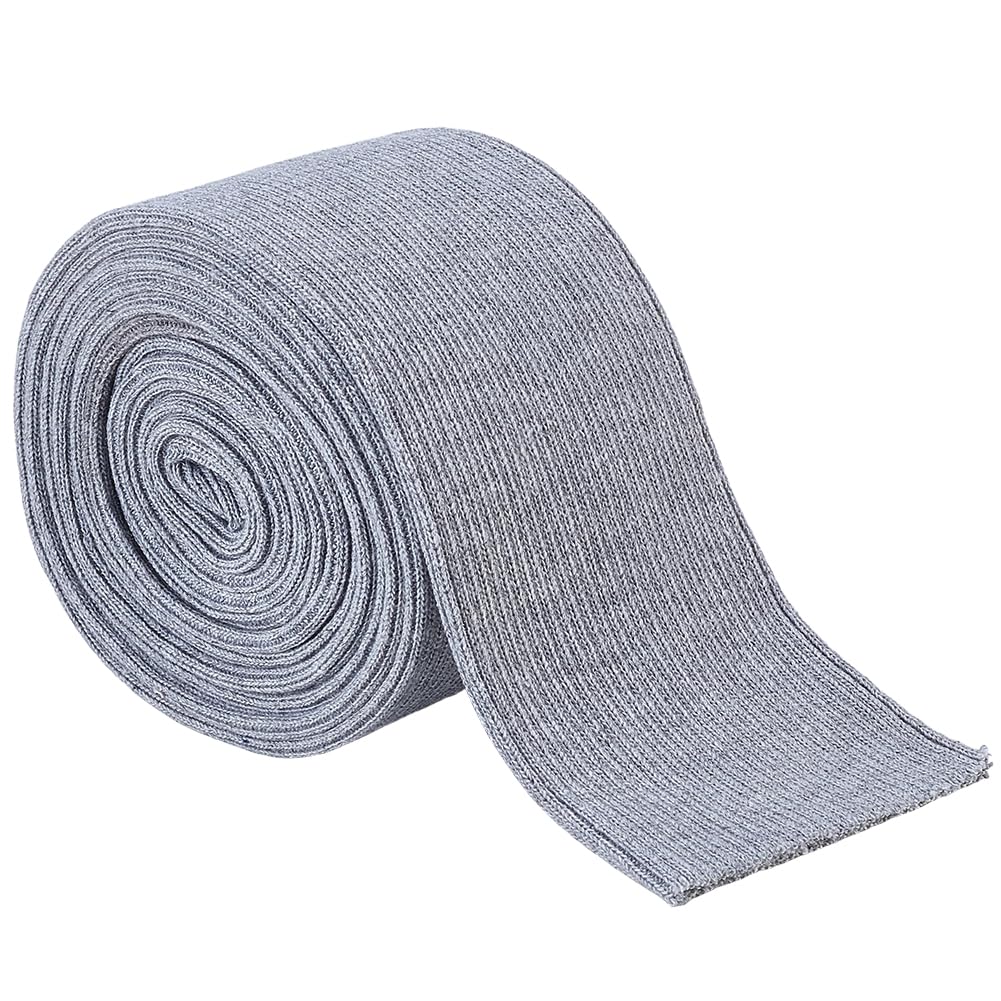 BENECREAT tissu tubulaire côtelé noir 2m pour poignets