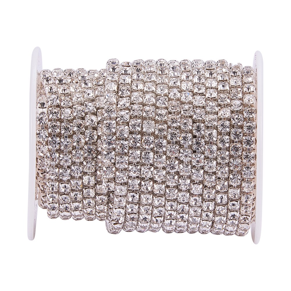 BENECREAT chaîne strass cristal 4mm 9,14m couture