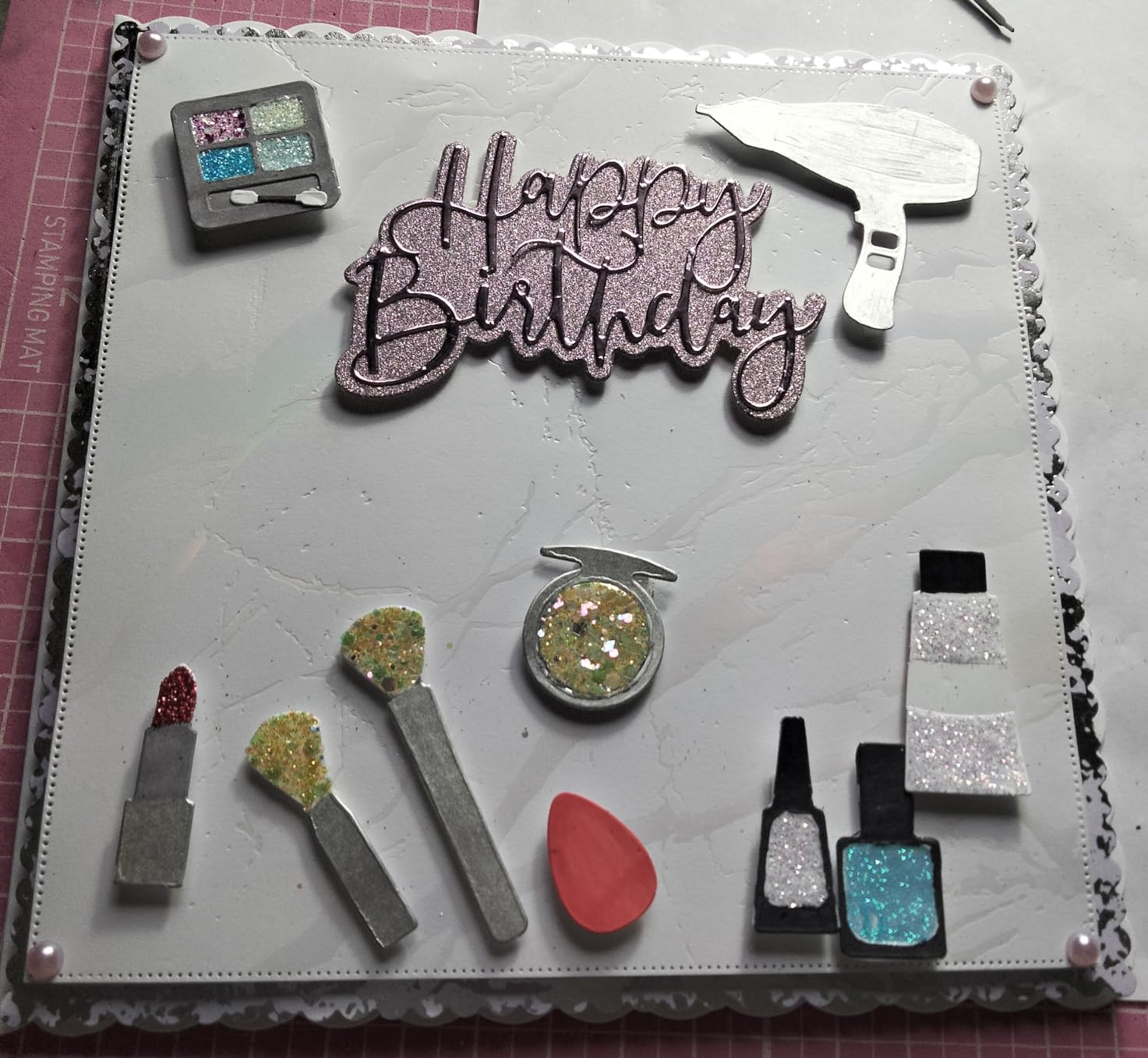 BENECREAT Dies cosmétiques acier 10 x 12,9 cm maquillage