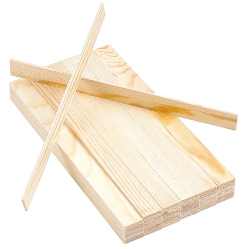 BENECREAT Bâtonnet Bois Carré Pin 305mm Lot 55