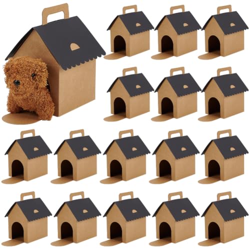 BENECREAT boîte cadeau niche chien papier 30 pcs 18cm