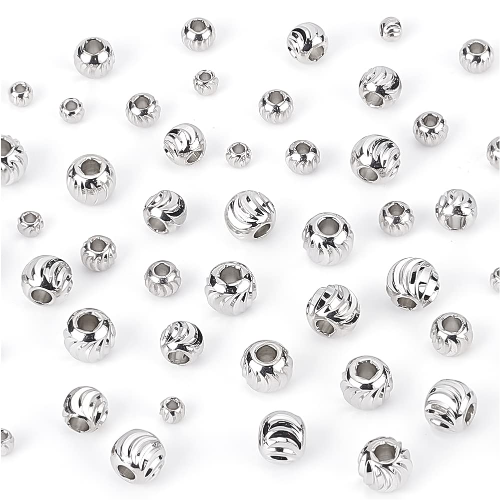 BENECREAT Perles Intercalaires Laiton 80 pcs 3-6mm