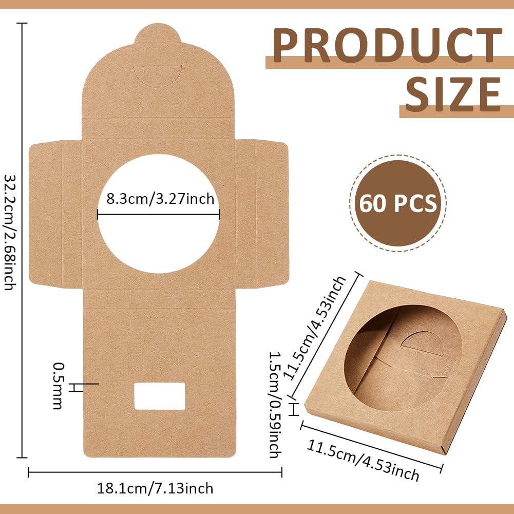 BENECREAT Boîte Cadeau Fenêtre 115x115mm Savon